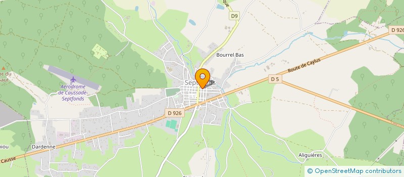 localisation de l'entreprise MONSIEUR LUCAS GARY à SEPTFONDS