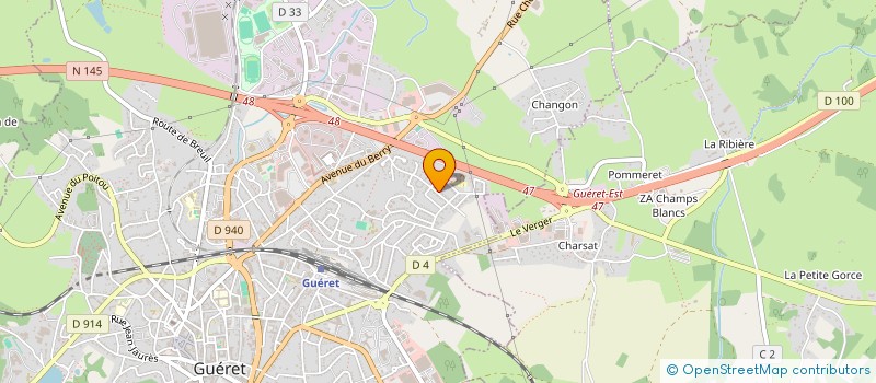 localisation de l'entreprise MONSIEUR LUCAS GAUMET à GUERET