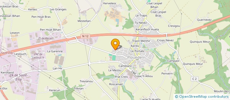 localisation de l'entreprise MONSIEUR LUCAS GEGOT  PLOUEDERN