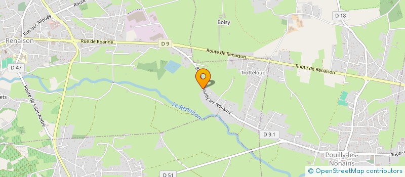 localisation de l'entreprise MONSIEUR LUCAS GENESTE  RENAISON