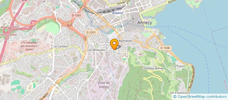 localisation de l'entreprise MONSIEUR LUCAS GENEVRIER à ANNECY