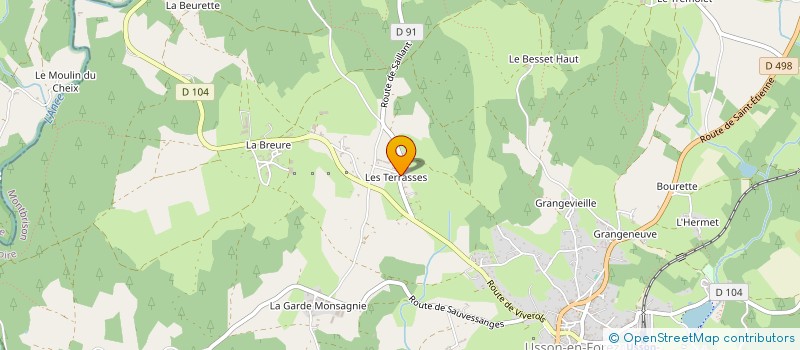 localisation de l'entreprise MONSIEUR LUCAS GENTIS  USSON-EN-FOREZ