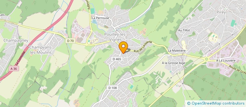 localisation de l'entreprise MONSIEUR LUCAS GEORGEON  POUILLEY-LES-VIGNES