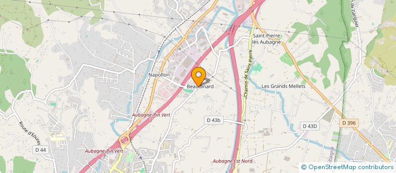 localisation de l'entreprise MONSIEUR LUCAS GIORDANELLA  AUBAGNE