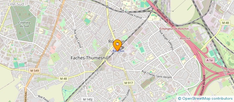 localisation de l'entreprise MONSIEUR LUCAS GIVELET  RONCHIN