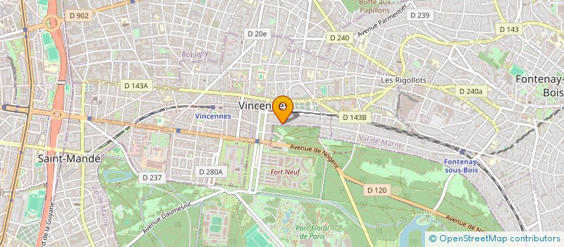 localisation de l'entreprise MONSIEUR LUCAS GONZALEZ--LECLERCQ  VINCENNES