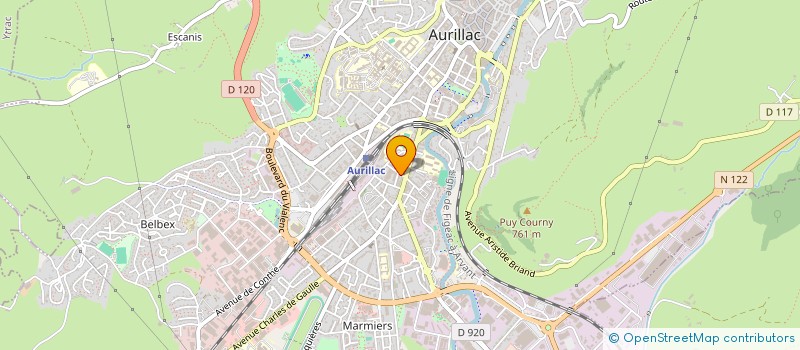localisation de l'entreprise MONSIEUR LUCAS GORGAS à AURILLAC