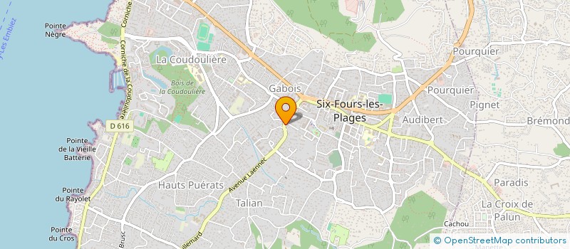 localisation de l'entreprise MONSIEUR LUCAS GORY à SIX-FOURS-LES-PLAGES