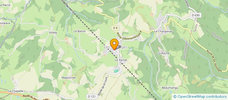 localisation de l'entreprise MONSIEUR LUCAS GOULEVITCH  LES SAUVAGES