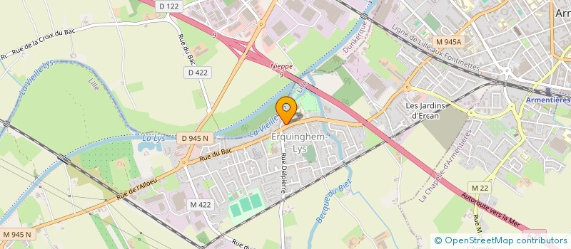 localisation de l'entreprise MONSIEUR LUCAS GRAYE  ERQUINGHEM-LYS