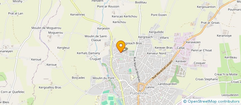 localisation de l'entreprise MONSIEUR LUCAS GUEGANTON  PLABENNEC