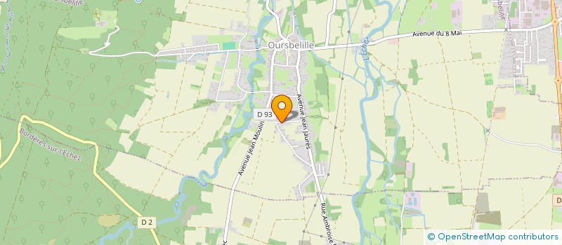 localisation de l'entreprise MONSIEUR LUCAS GUESLOT  OURSBELILLE