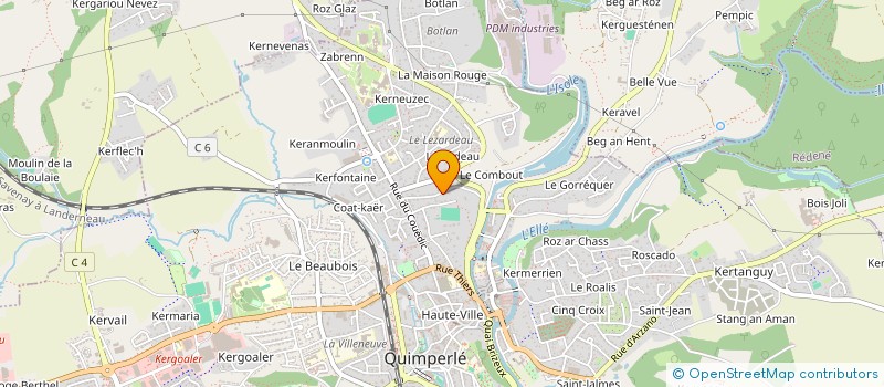 localisation de l'entreprise MONSIEUR LUCAS GUIGOURESE à QUIMPERLE