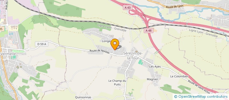 localisation de l'entreprise MONSIEUR LUCAS GUILLARD  SEREZIN-DE-LA-TOUR