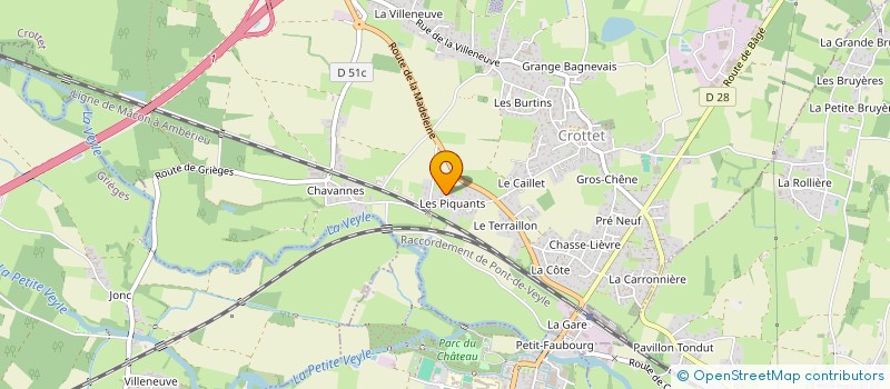 localisation de l'entreprise MONSIEUR LUCAS GUILLON à CROTTET