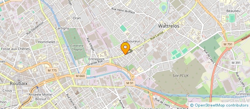 localisation de l'entreprise MONSIEUR LUCAS HAMDANE  WATTRELOS