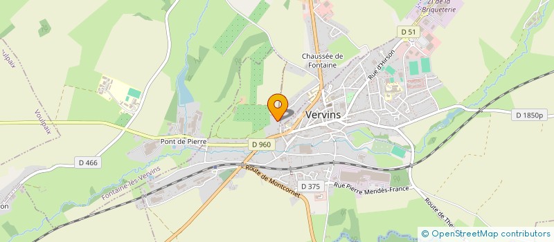localisation de l'entreprise MONSIEUR LUCAS HENNEQUART  VERVINS