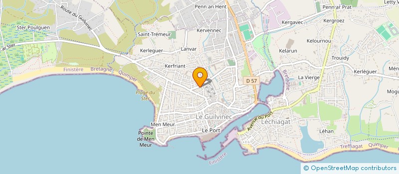 localisation de l'entreprise MONSIEUR LUCAS HENRY  GUILVINEC