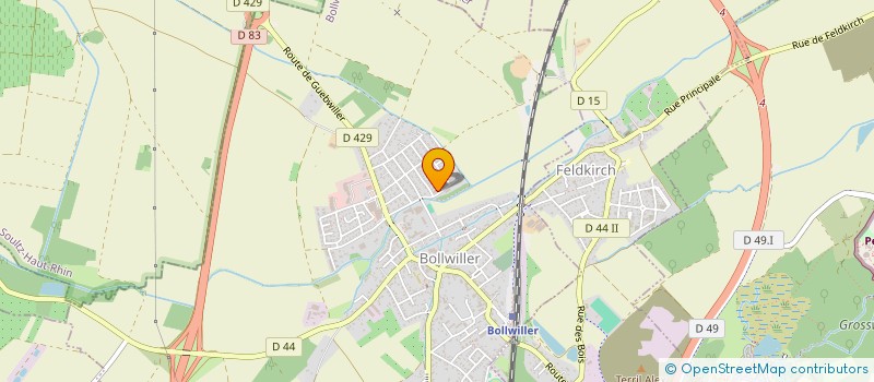 localisation de l'entreprise MONSIEUR LUCAS HERMANN  BOLLWILLER