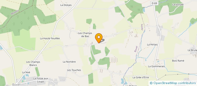 localisation de l'entreprise MONSIEUR LUCAS HEUZE  BOVEL