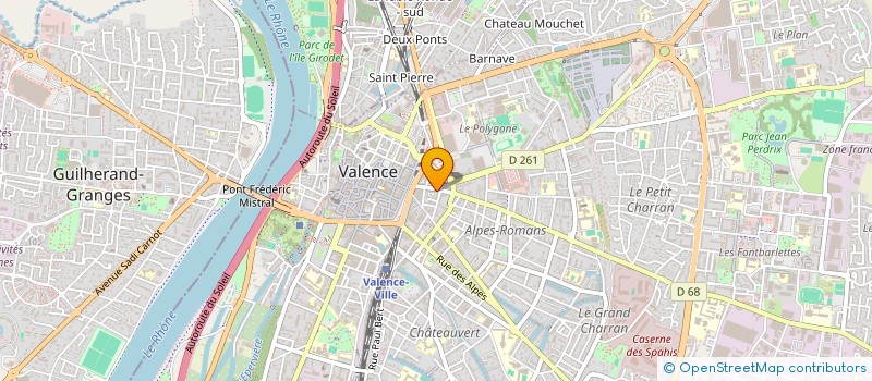 localisation de l'entreprise MONSIEUR LUCAS HOFFMANN à VALENCE