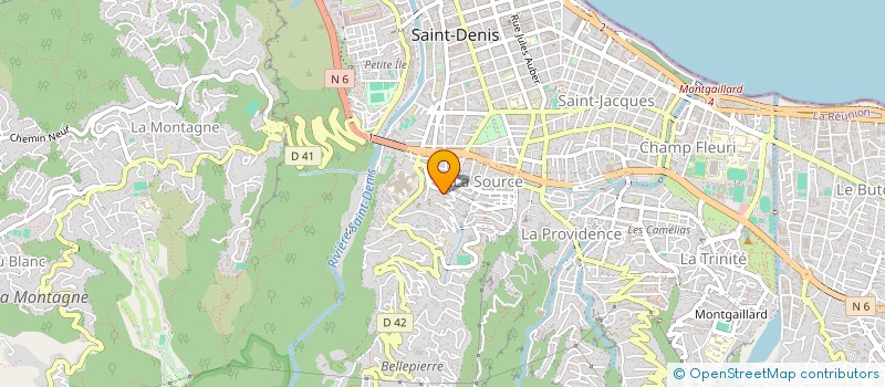 localisation de l'entreprise MONSIEUR LUCAS HOUNGBADJI à SAINT-DENIS