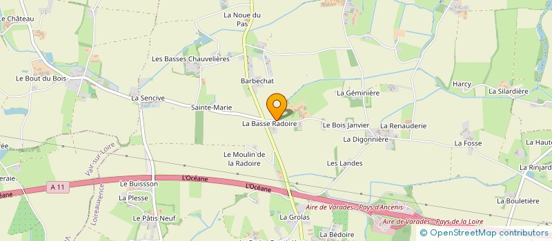 localisation de l'entreprise MONSIEUR LUCAS HUBERT  LOIREAUXENCE