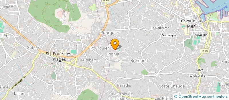 localisation de l'entreprise MONSIEUR LUCAS IMBERT  LA SEYNE-SUR-MER