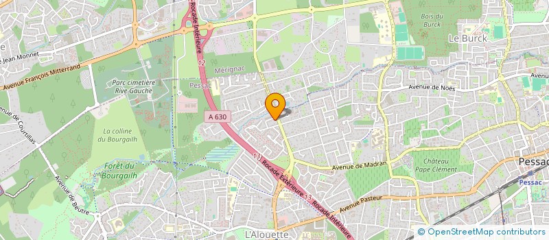 localisation de l'entreprise MONSIEUR LUCAS JANATI  PESSAC