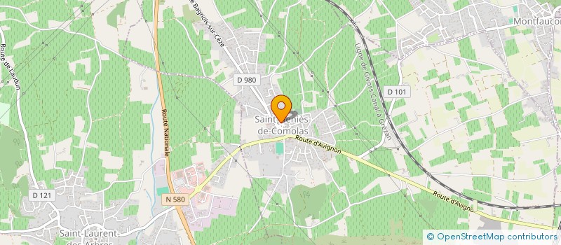 localisation de l'entreprise MONSIEUR LUCAS JASPARD  SAINT-GENIES-DE-COMOLAS