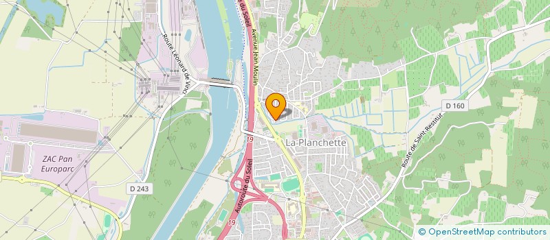 localisation de l'entreprise MONSIEUR LUCAS JEANDET  BOLLENE