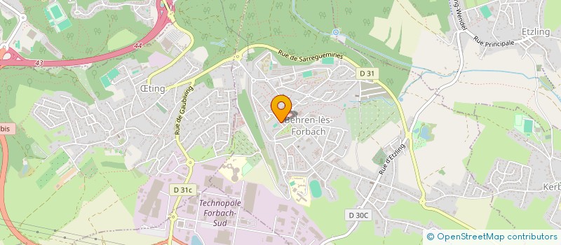 localisation de l'entreprise MONSIEUR LUCAS JIRITAN  BEHREN-LES-FORBACH