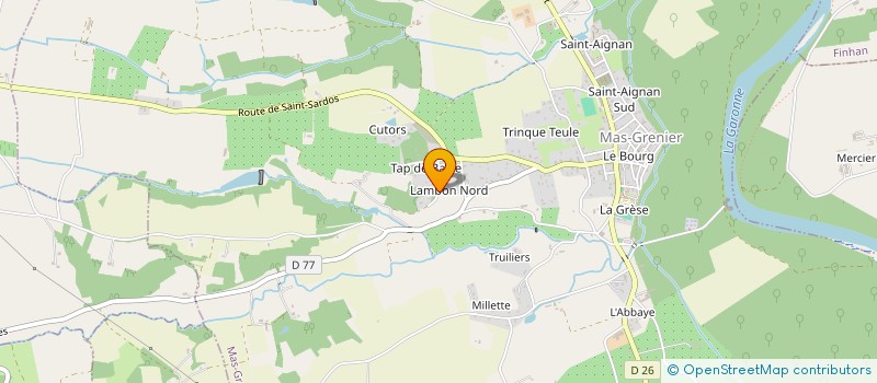 localisation de l'entreprise MONSIEUR LUCAS JONVEAUX  MAS-GRENIER