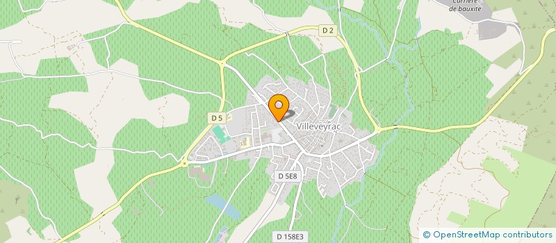 localisation de l'entreprise MONSIEUR LUCAS JULIE  VILLEVEYRAC