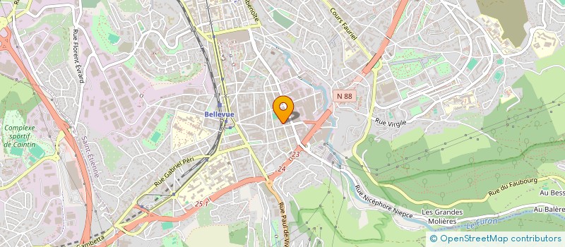 localisation de l'entreprise MONSIEUR LUCAS KAKMENI NITCHEU  SAINT-ETIENNE