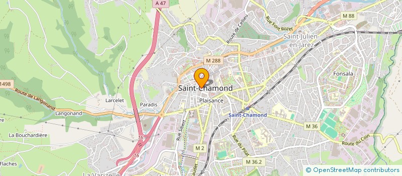 localisation de l'entreprise MONSIEUR LUCAS LA BROUSSE  SAINT-CHAMOND