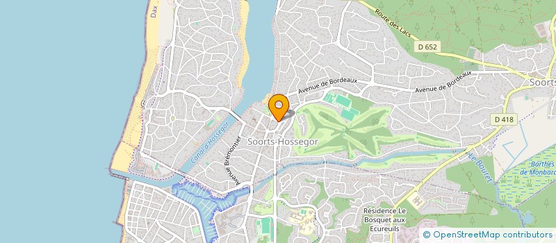 localisation de l'entreprise MONSIEUR LUCAS LACADEE  SOORTS-HOSSEGOR