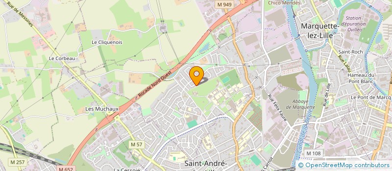 localisation de l'entreprise MONSIEUR LUCAS LACOSTE  MARQUETTE-LEZ-LILLE