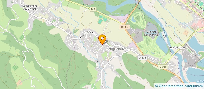 localisation de l'entreprise MONSIEUR LUCAS LAFARGUE  ARTIGUELOUVE