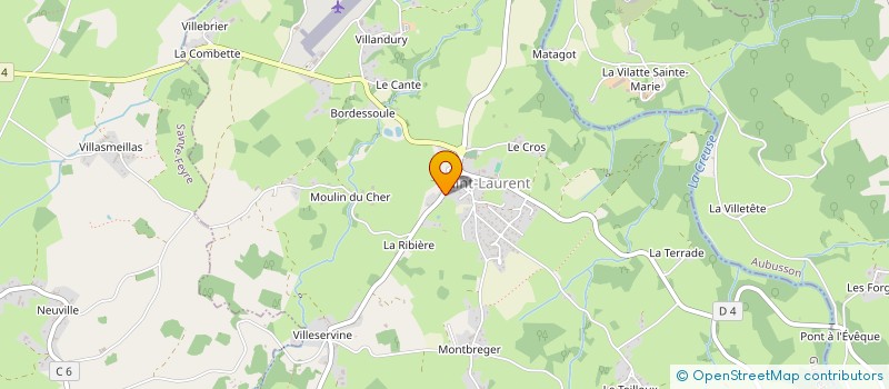 localisation de l'entreprise MONSIEUR LUCAS LAMBERT  SAINT-LAURENT