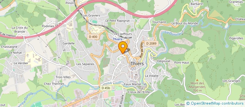 localisation de l'entreprise MONSIEUR LUCAS LAMBIN  THIERS