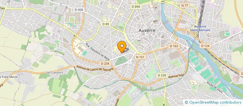 localisation de l'entreprise MONSIEUR LUCAS LANGEVIN à AUXERRE