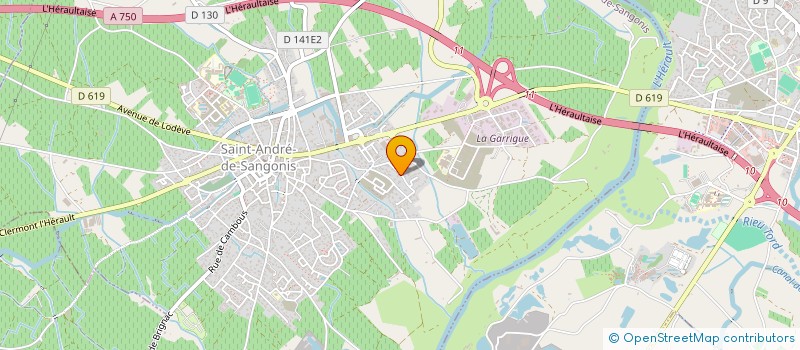 localisation de l'entreprise MONSIEUR LUCAS LAPOUYADE  SAINT-ANDRE-DE-SANGONIS