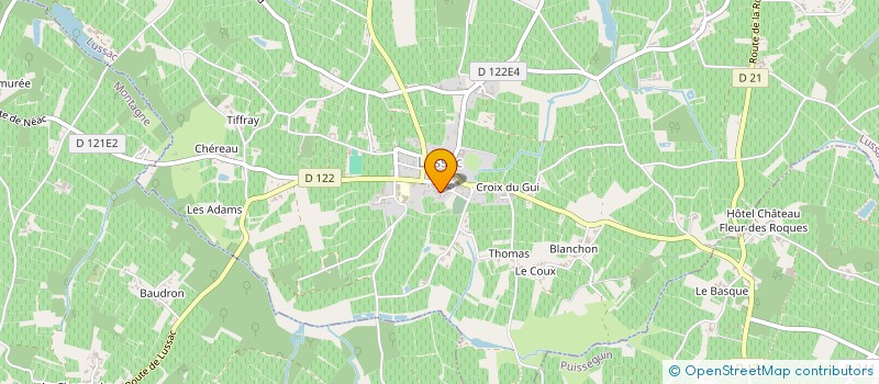 localisation de l'entreprise MONSIEUR LUCAS LASSERRE à LUSSAC