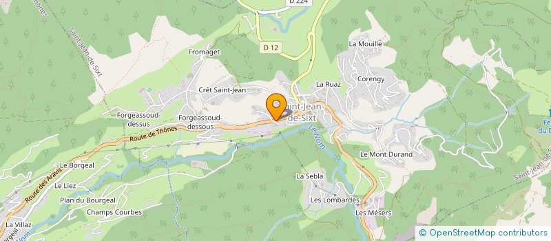 localisation de l'entreprise MONSIEUR LUCAS LATHUILLE  SAINT-JEAN-DE-SIXT