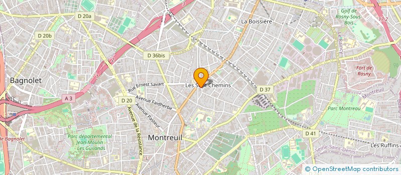 localisation de l'entreprise MONSIEUR LUCAS LAURENT à MONTREUIL