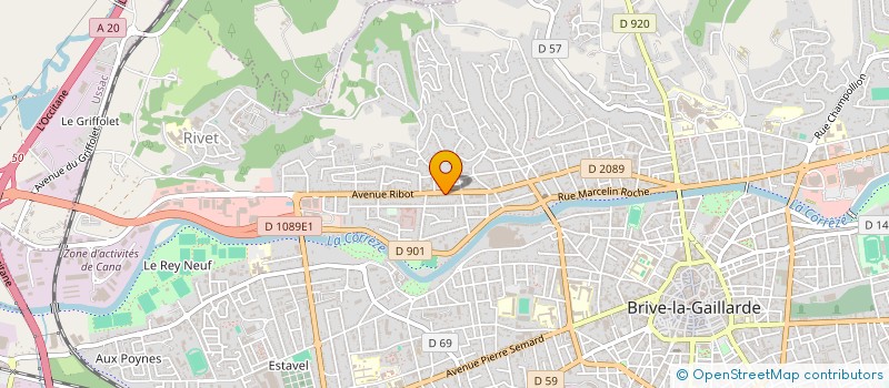 localisation de l'entreprise MONSIEUR LUCAS LAVIALE  BRIVE LA GAILLARDE