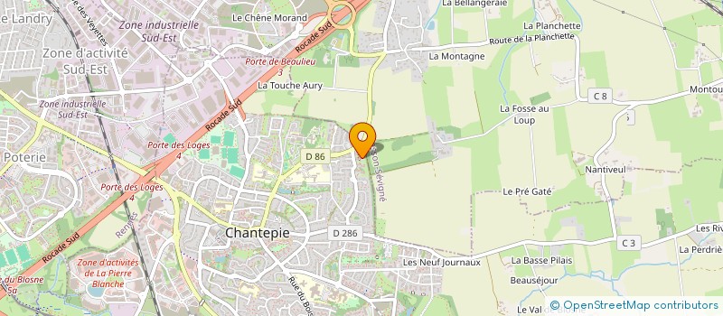 localisation de l'entreprise MONSIEUR LUCAS LEFEVER  CHANTEPIE