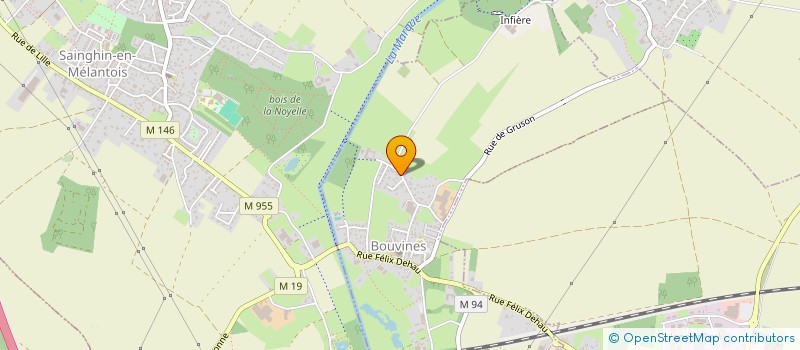 localisation de l'entreprise MONSIEUR LUCAS LEFEVRE  BOUVINES