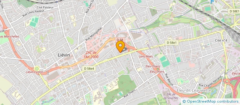 localisation de l'entreprise MONSIEUR LUCAS LEFRANCOIS  LIEVIN